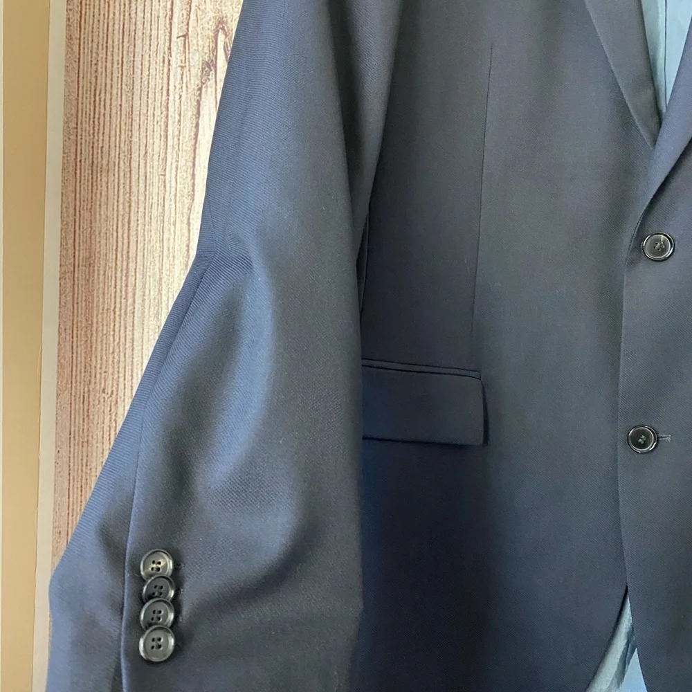Boss Hugo Boss Guabello Mens Wool Blazer Jacket Navy size 42L
